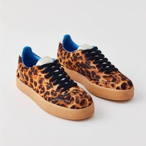 Steve Madden Womens Tux-L Brown Casual Sneakers 9.5 Medium (M) 100% Leather